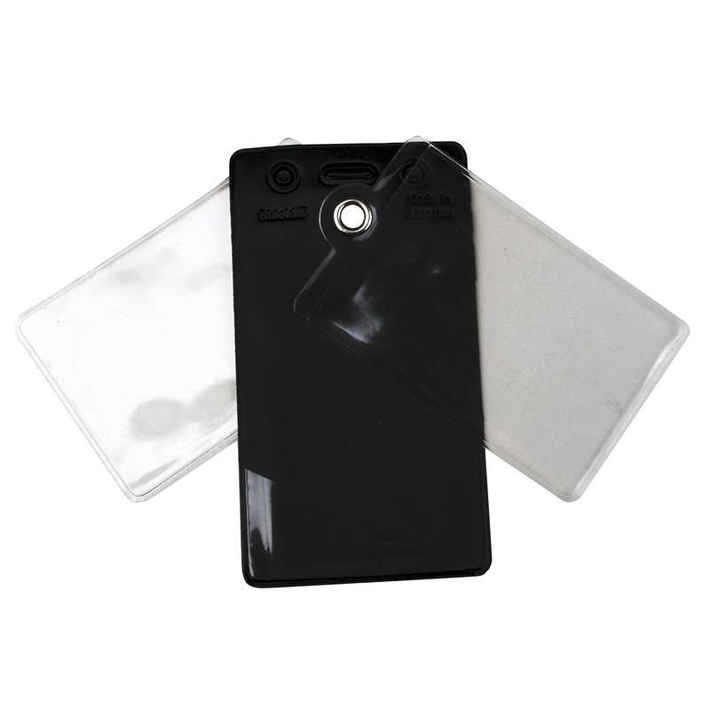 Dual Shielded Vertical Badge Holder, 2-1/4" x 3-1/2" (Insert Size)